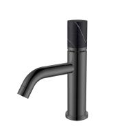 Смеситель для раковины Boheme Stick MRAMOR 121-SGM-MR-B вороненая сталь глянец