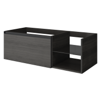 QUATRO 6 120см (80+40) тумба OAK антрацит профиль антрацит 790-M6-120-OA-A OAK ANTRACITE