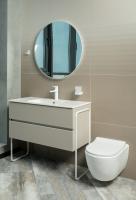 Тумба без раковины Vallessi 100*46cm Grey Stone 2 полки 837-100-GS