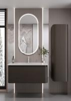 OVALE 1 полка 100CM ШПОН тумба + раковина OV0110100-100