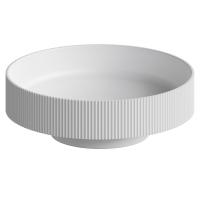 Раковина Boheme Corian 801-R-MW, 40 см накладная, цвет белый матовый
