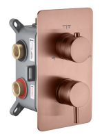 Смеситель встроенный однорычажный 3-х проходной Boheme Cell 135-3-CB брашированная медь