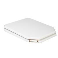 Крышка-сиденье Boheme Vogue 947-G, массив бука, микролифт, цвет белый, золото
