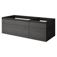 QUATRO 2 120см (80+40) тумба OAK антрацит профиль антрацит 790-M2-120-OA-A OAK ANTRACITE