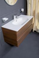 Тумба без раковины Armadi Art Vallessi 100*46cm DARK OAK мат. 2 полки 837-100-D DARK OAK