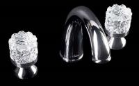 Смеситель для раковины на 3 отверстия Boheme Crystal 277-CRST, хром