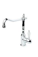 Смеситель для кухни Boheme Kitchen Tradizionale 103-CRST, цвет хром ручка кристаллы Swarovski