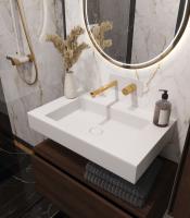 Столешница моноблок FLAT ST 70см (704*452*100) 888-70 белый