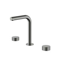 Смеситель для раковины Boheme Stick TOUCH на 3 отв. 152-GM.2 вороненая сталь