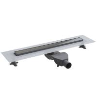 Душевой трап (лоток) Boheme Premium Linear 982-60-GM, 60 см, в комплекте с решеткой под плитку, цвет gun metal