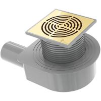 Душевой трап (лоток) Boheme Smart Design, 15 см, цвет матовое золото, 984-15-MG