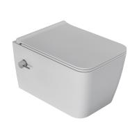 Унитаз подвесной Boheme Zen 967-SET-2-MW, с функцией биде, сиденье микролифт, цвет белый матовый