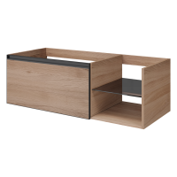 QUATRO 6 120см (80+40) тумба WILLOW профиль антрацит 790-M6-120-W-A WILLOW