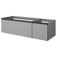 QUATRO 2 140см (100+40) тумба LUNA профиль антрацит c подсветкой 790-M2-140-L-A-LED LUNA