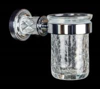 Стакан для зубных щеток Boheme Murano Cristal, хром, 10904-CRST-CH