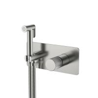 Гигиенический душ Boheme Stick, 127-NB.3, С ВНУТРЕННЕЙ ЧАСТЬЮ, nickel brush