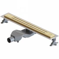 Душевой трап (лоток) Boheme Premium Trendy, 60 см, цвет золото, 983-60-G