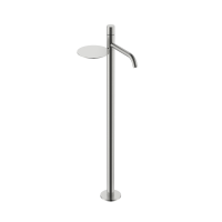 Смеситель для раковины напольный Boheme Stick с ручкой DIAMOND 120-NB брашированный никель