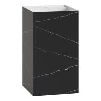 Раковина напольная Cube Corian 480*480*850 Nero Marquina 802-NM