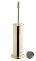 Ершик для унитаза Boheme Royal Cristal 10928-G-B, золото, черные кристаллы