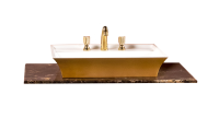 Столешница мрамор 101см Emperador Dark см под LV-6 чашу 857-101-ED LV6