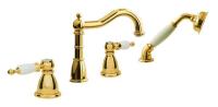 Смеситель Boheme Tradizionale 395 Oro для ванны на 4 отверстия, золото
