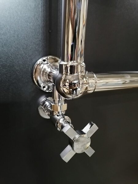 Полотенцесушитель водяной Boheme Chromo 717 75 x 50 см, ширина 56.8 см, высота 74.8 см, хром