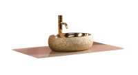 Столешница стекло 100см прямая CAPPUCINO 853-100-CP CAPUCINO