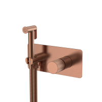 Гигиенический душ Boheme Stick ручка LINEA 127-CB.3 со смесителем С ВНУТРЕННЕЙ ЧАСТЬЮ, брашированная медь