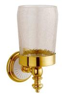 Стакан для зубных щеток Boheme Palazzo 10104, золото, белый