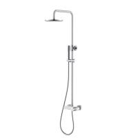 Душевая стойка Boheme Stick 128-WCR.2, White chrome, c ручкой Touch