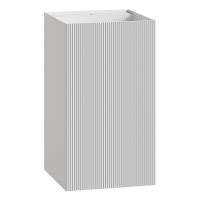 Раковина напольная рифленая Cube Corian 480*480*850 Matt White 802-R-MW белый