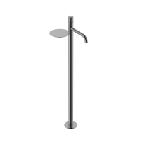 Смеситель для раковины напольный Boheme Stick с ручкой TOUCH 120-GM.2 вороненая сталь