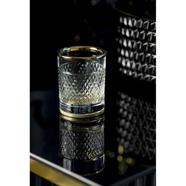 Стакан для зубных щеток Boheme Aura 10252-G, золото