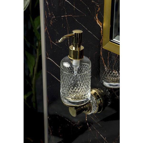Дозатор жидкого мыла Boheme Aura 10247-G, золото