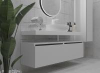 Ящик под столешницу 60см WHITE глянец Armadi Art Vallessi UNO-S 897-060-W белый глянец