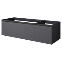 QUATRO 2 140см (100+40) тумба антрацит профиль антрацит c подсветкой 790-M2-140-A-A-LED антрацит