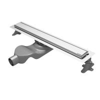 Душевой трап (лоток) Boheme Premium Linear, 60 см, в комплекте с решеткой под плитку, цвет хром, 982-60-CR