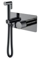 Гигиенический душ Boheme Stick, 127-SGM.2, С ВНУТРЕННЕЙ ЧАСТЬЮ, графит Shine Gun Metal
