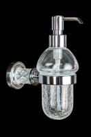 Дозатор жидкого мыла Boheme Murano Cristal, хром, 10912-CRST-CH