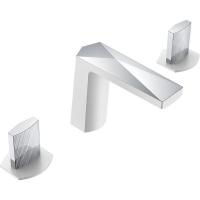 Смеситель для раковины Boheme Venturo 150-WCR-TOUCH, ручка TOUCH, цвет белый/хром