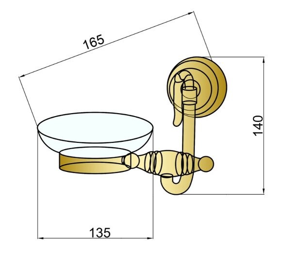 Мыльница Boheme Medici 10603, бронза