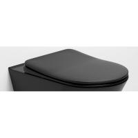 Крышка-сиденье Boheme Avva 976-B для унитаза, микролифт, цвет черный матовый