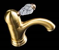 Смеситель для раковины Boheme Crystal 301-CRST, бронза