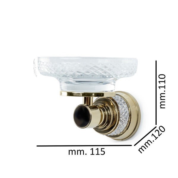 Мыльница Boheme Aura 10243-G, цвет золото