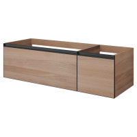 QUATRO 2 140см (100+40) тумба WILLOW профиль антрацит 790-M2-140-W-A WILLOW