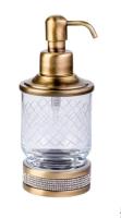 Дозатор жидкого мыла Boheme Royal Cristal 10929-BR настольный, бронза