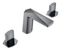 Смеситель для раковины Boheme Venturo 150-SGM-ICE, ручка Ice, цвет Shine Gun Metall