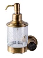 Дозатор жидкого мыла Boheme Royal Cristal 10932-BR-B, бронза, черные кристаллы