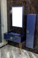 Столешница стекло 100см моноблок Насыщеный синий 852-100-BL